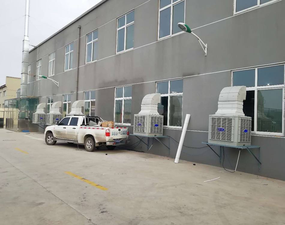 江蘇機加工廠車間換風降溫方案