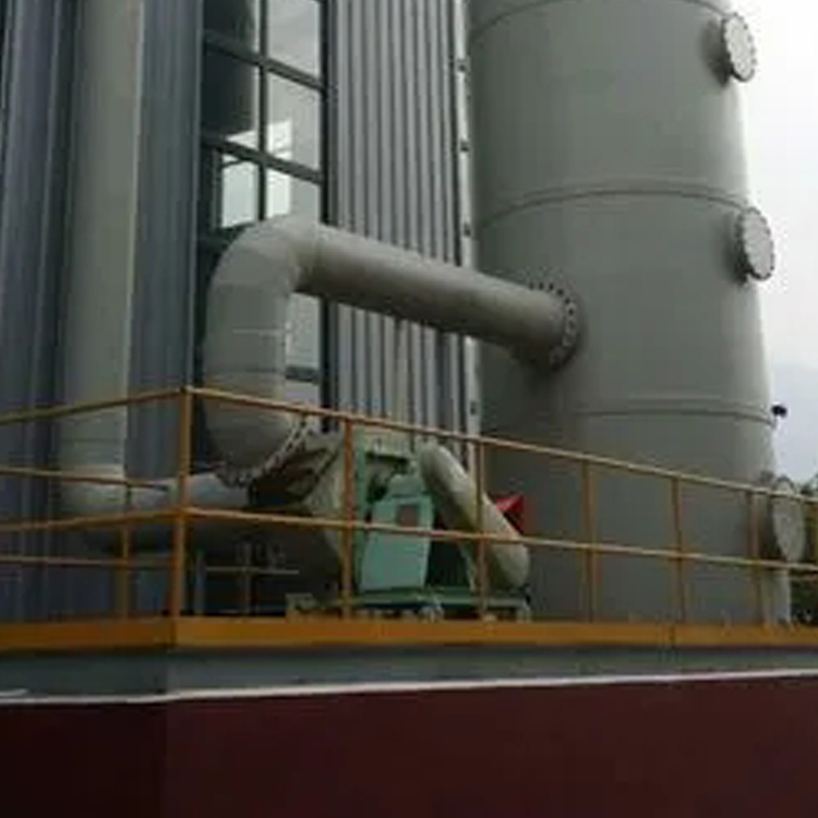 粉塵處理工藝采用濕式除塵設備廢氣噴淋塔生產廠家 粉塵處理工藝采用濕式除塵設備廢氣噴淋塔生產廠家