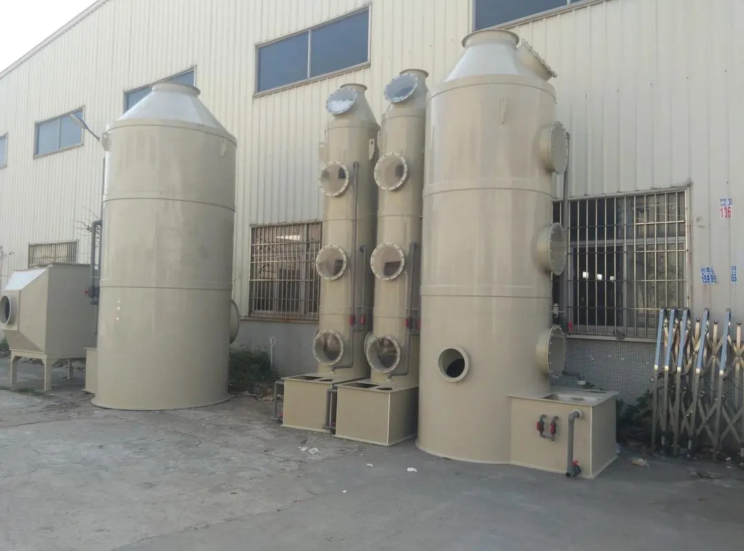 五金電鍍車間酸氣酸洗酸霧凈化塔安裝 五金電鍍車間酸氣酸洗酸霧凈化塔安裝